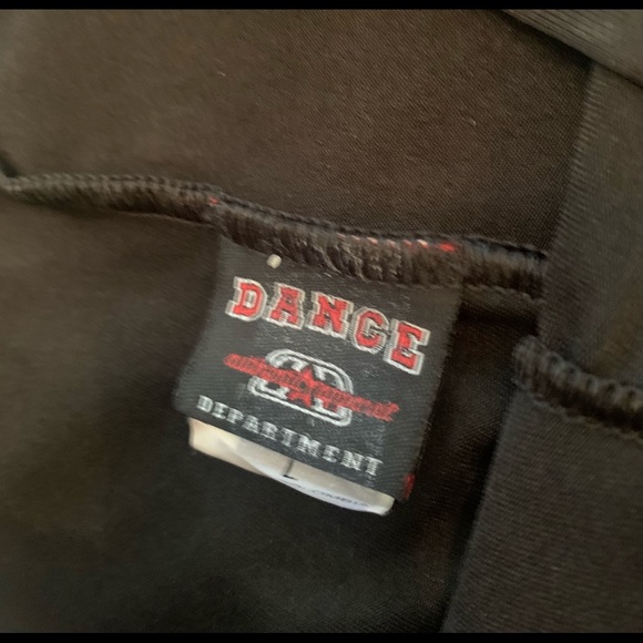 🌻Dance Department jazz black pants low V front high back Ch large 5 available - Picture 4 of 5